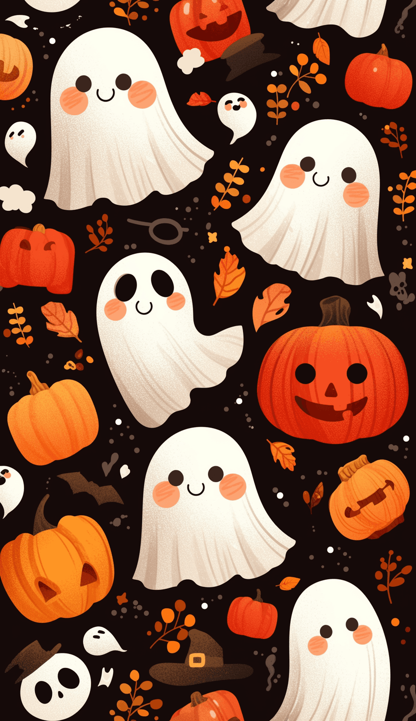 Halloween Ghost Spark original repeating artwork