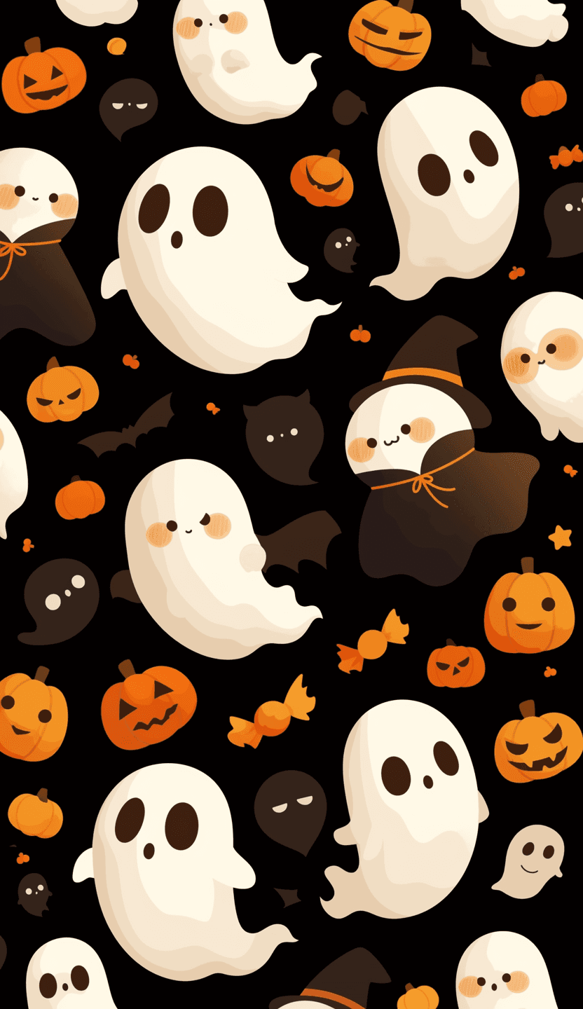 Halloween Ghost 267 original repeating artwork