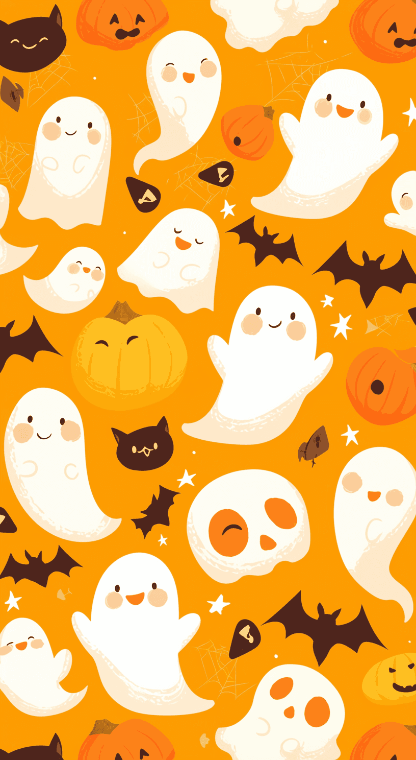 Halloween Ghost 025 original repeating artwork