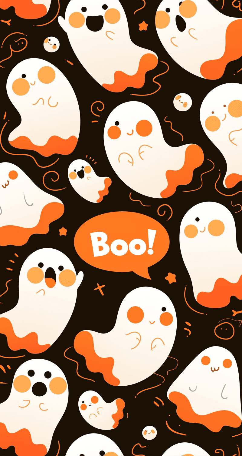 Halloween Ghost 377 original repeating artwork