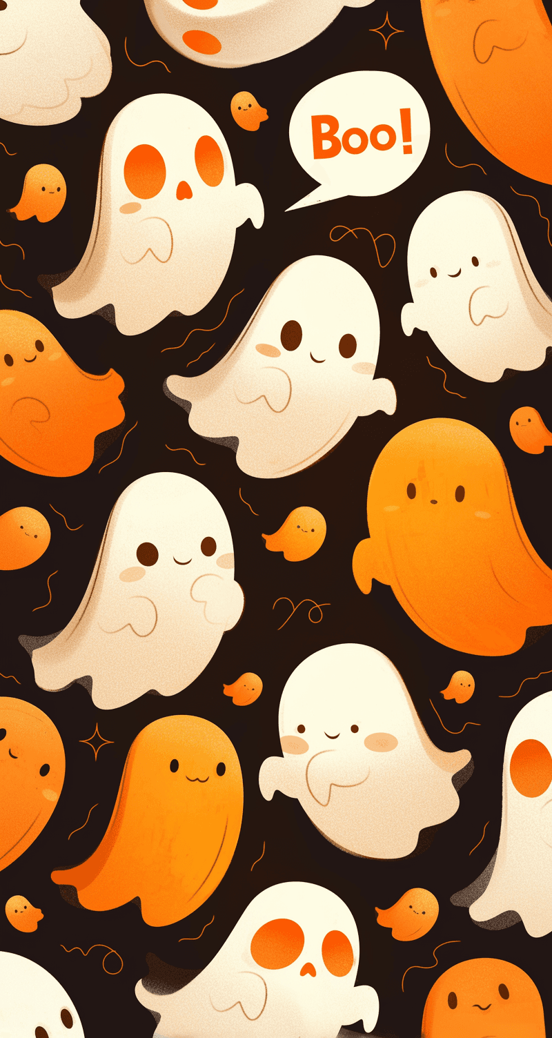Halloween Ghost 056 original repeating artwork