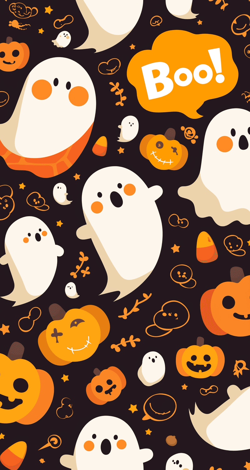Halloween Ghost 344 original repeating artwork