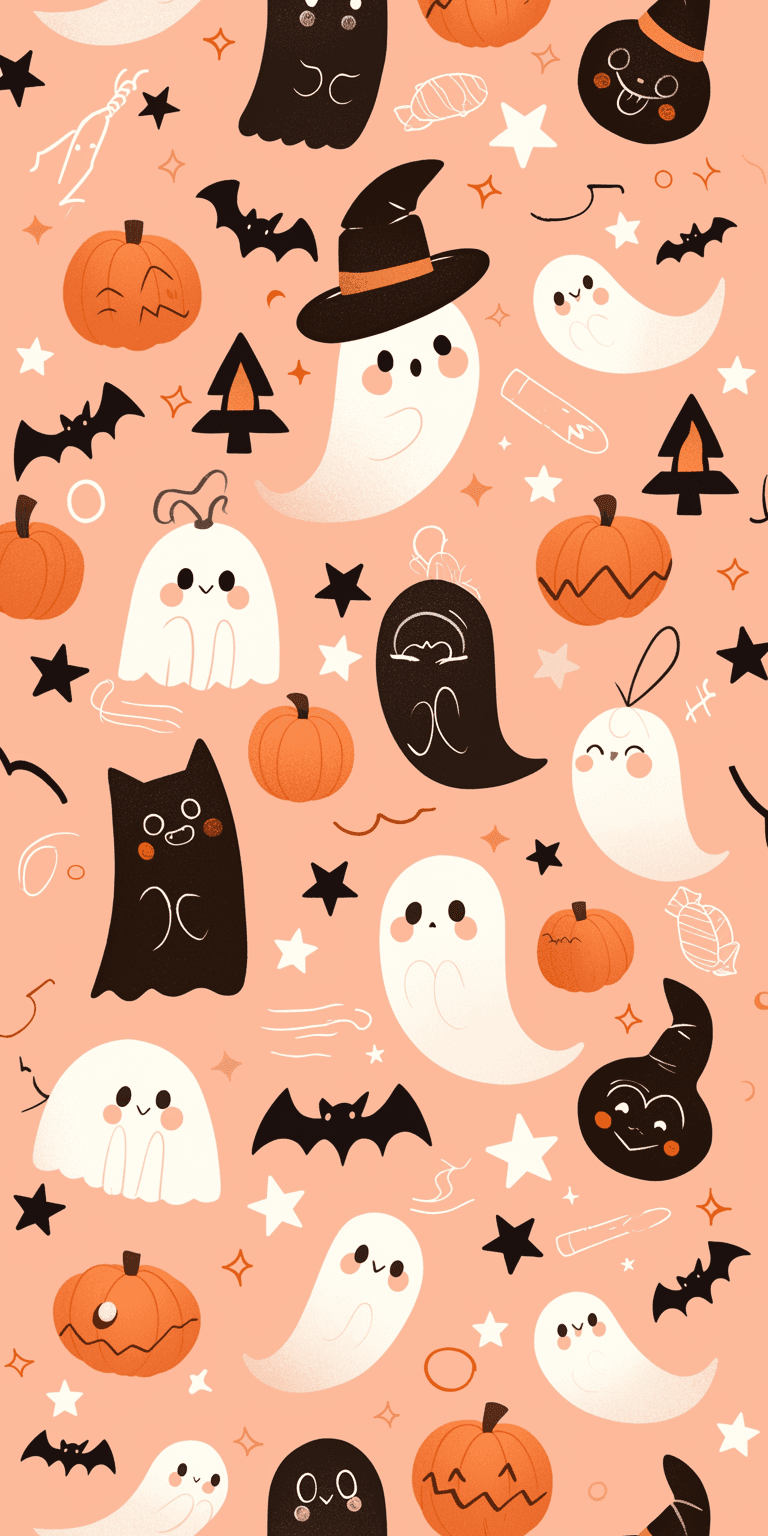 Halloween Ghost 1285 original repeating artwork