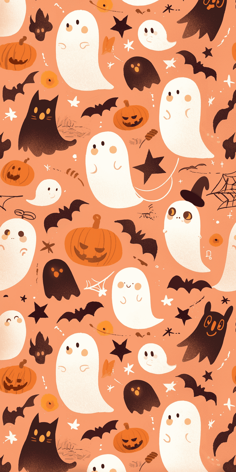 Halloween Ghost 271 original repeating artwork