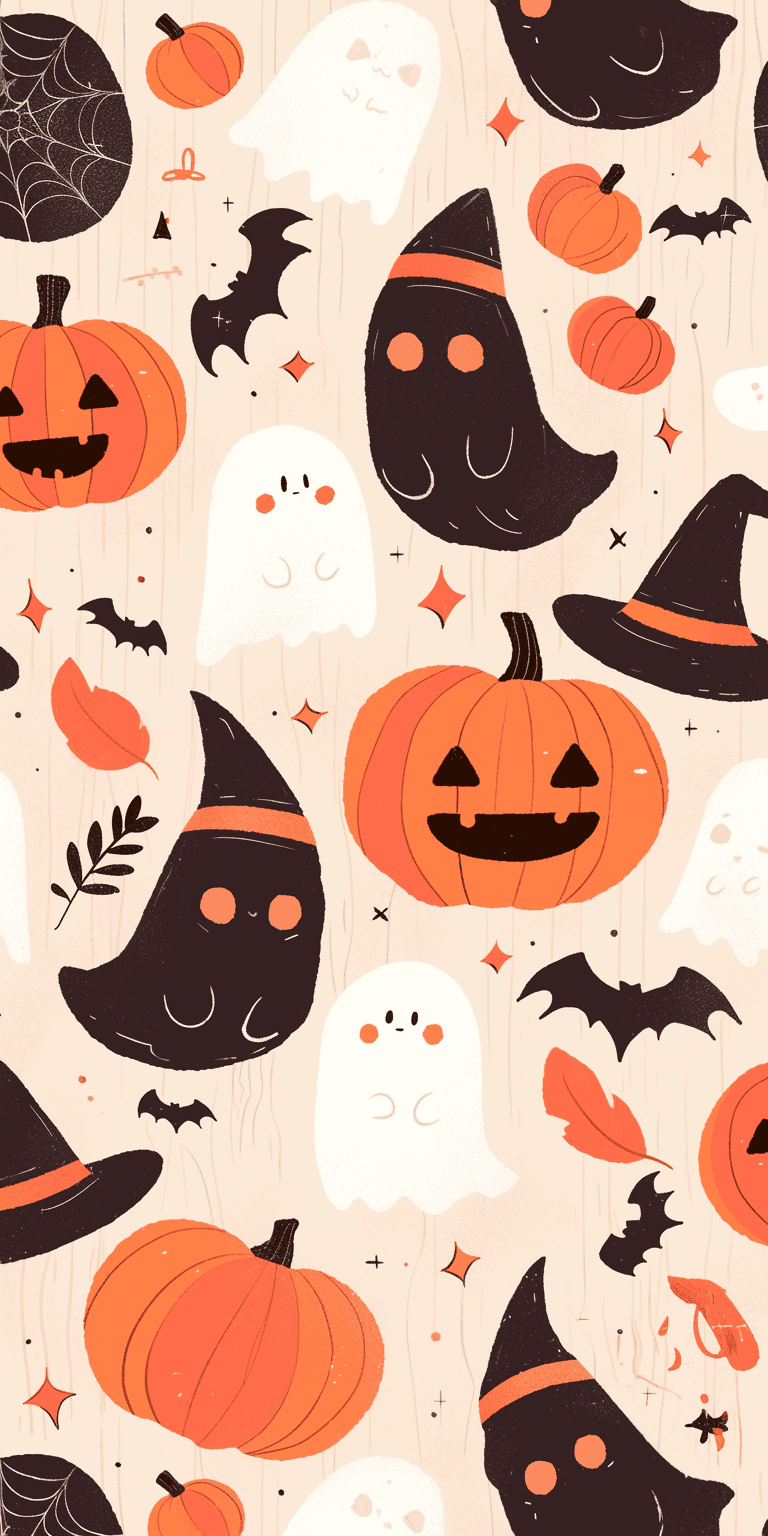 Halloween Ghost 437 original repeating artwork