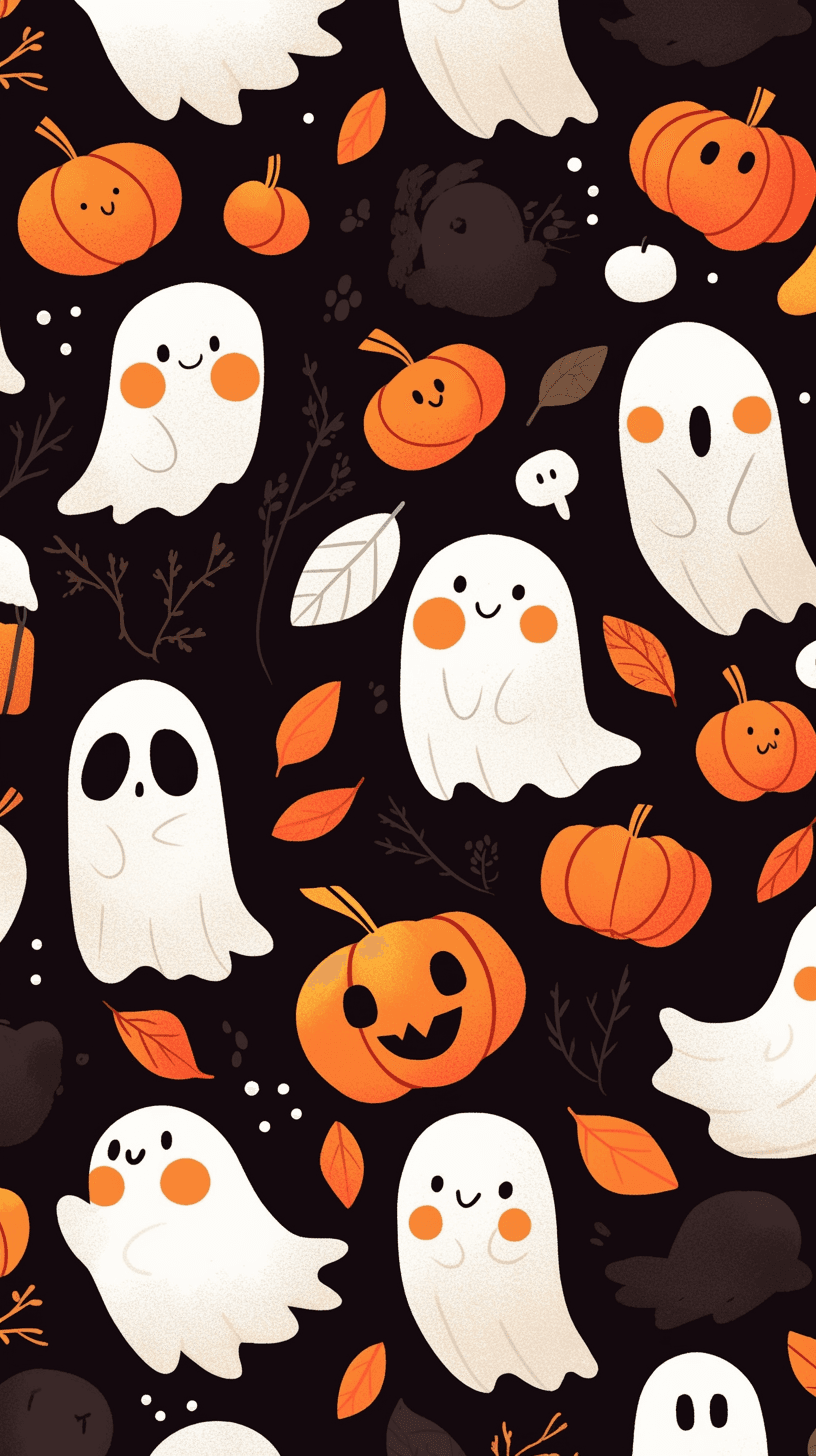 Halloween Ghost 201 original repeating artwork