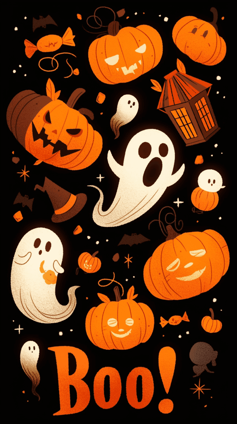 Halloween Ghost 869 original repeating artwork