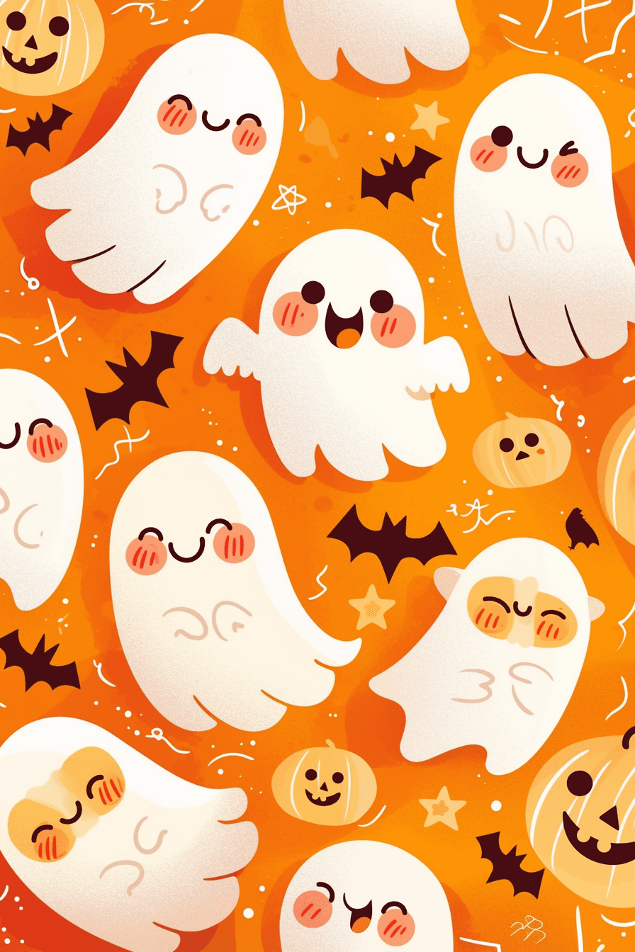Halloween Ghost 809 original repeating artwork