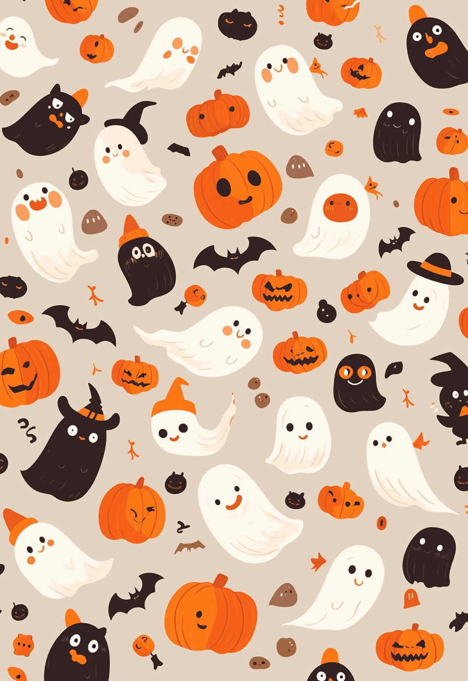 Halloween Ghost 398 original repeating artwork