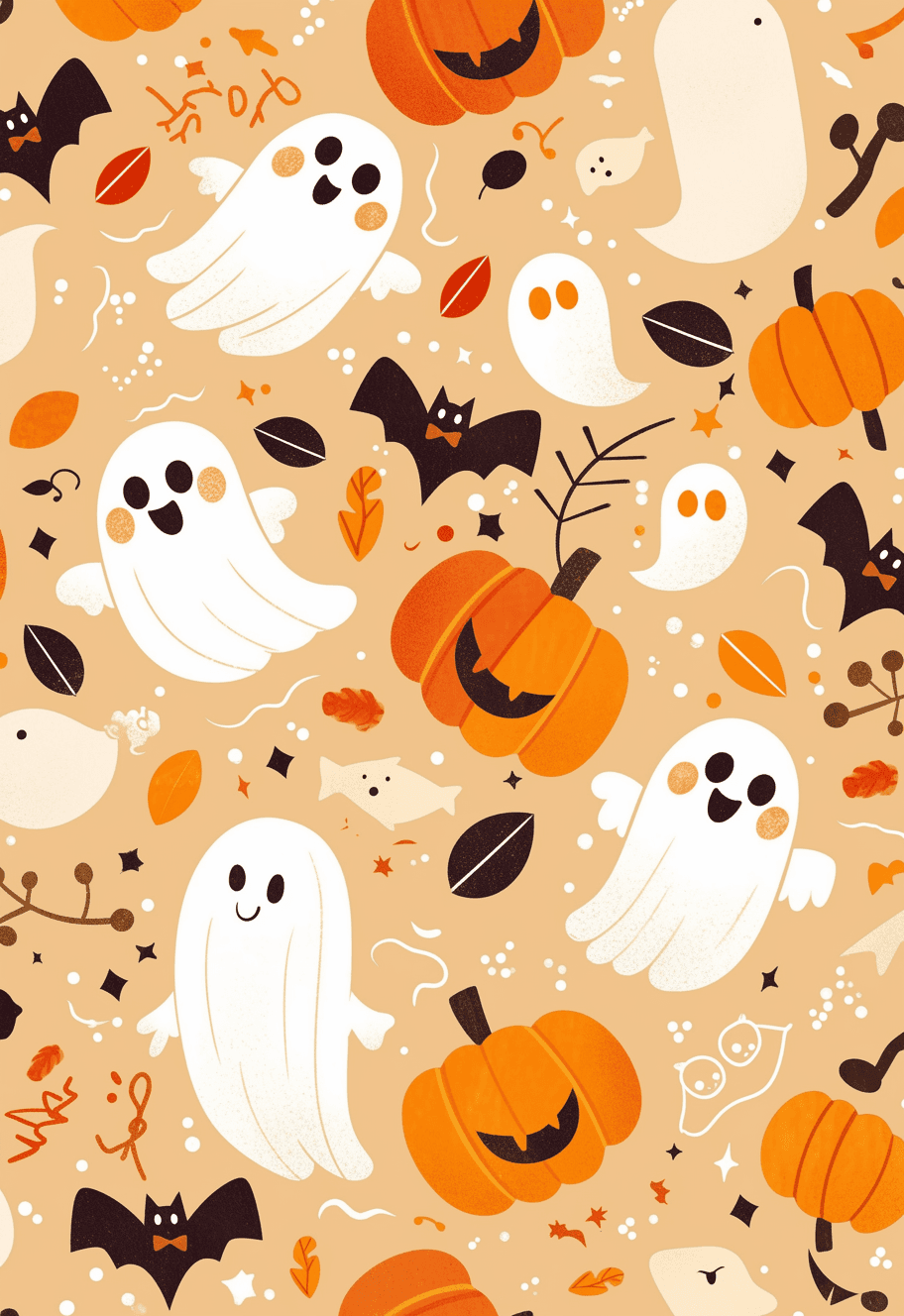 Halloween Ghost 537 original repeating artwork