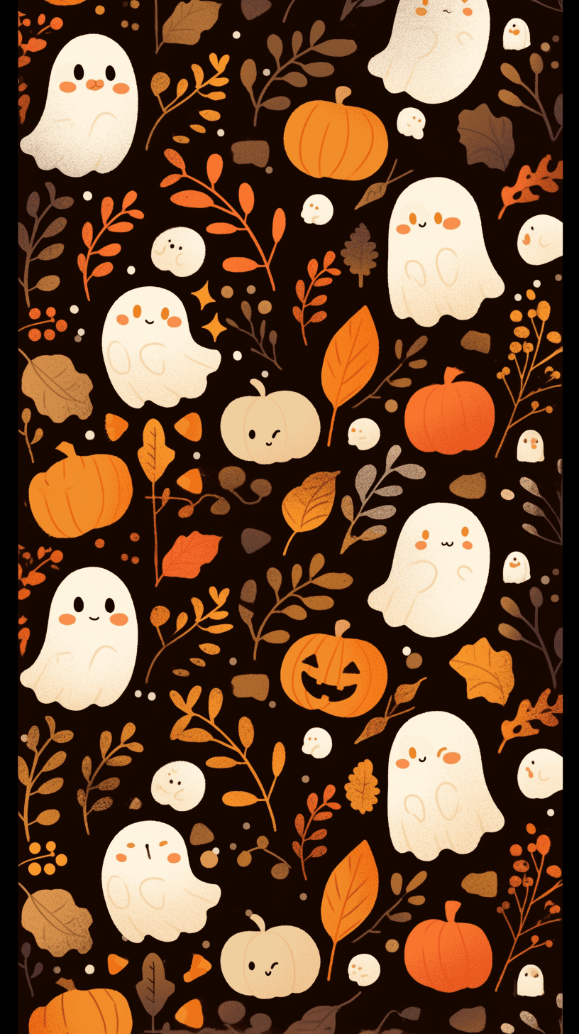 Halloween Ghost 023 original repeating artwork