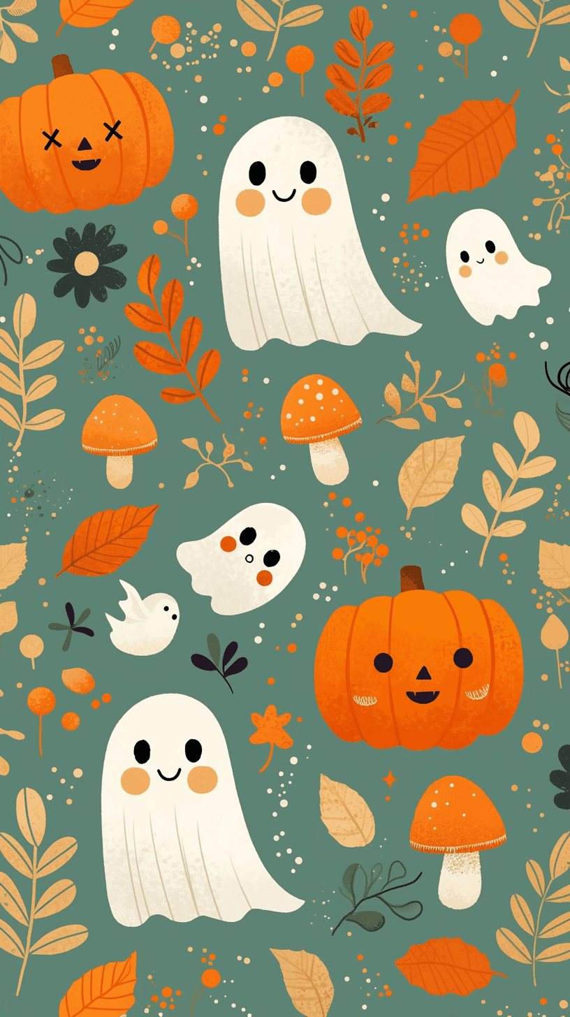 Halloween Ghost 1405 original repeating artwork