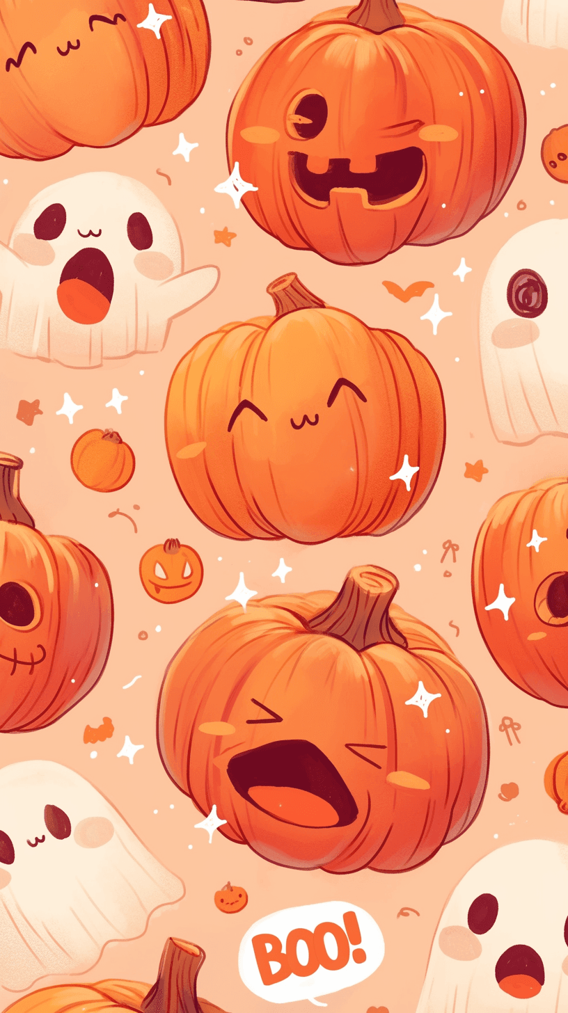 Cute Ghost Beats original repeating artwork