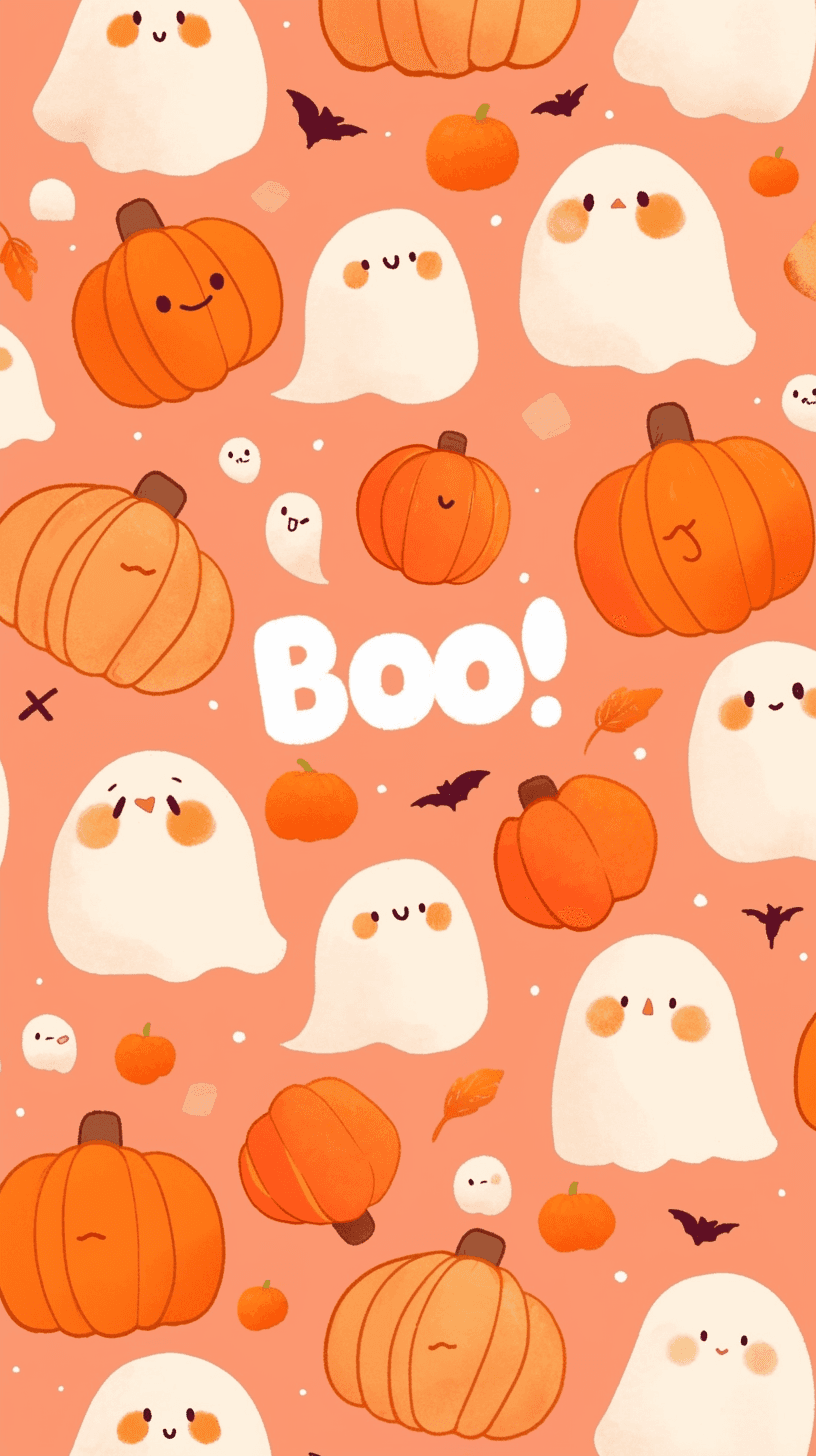 Cute Ghost Groove original repeating artwork
