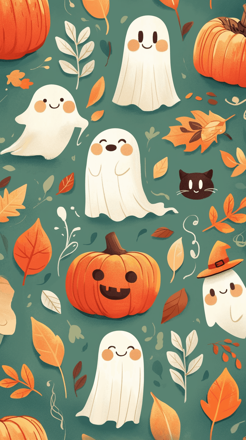 Halloween Ghost 530 original repeating artwork