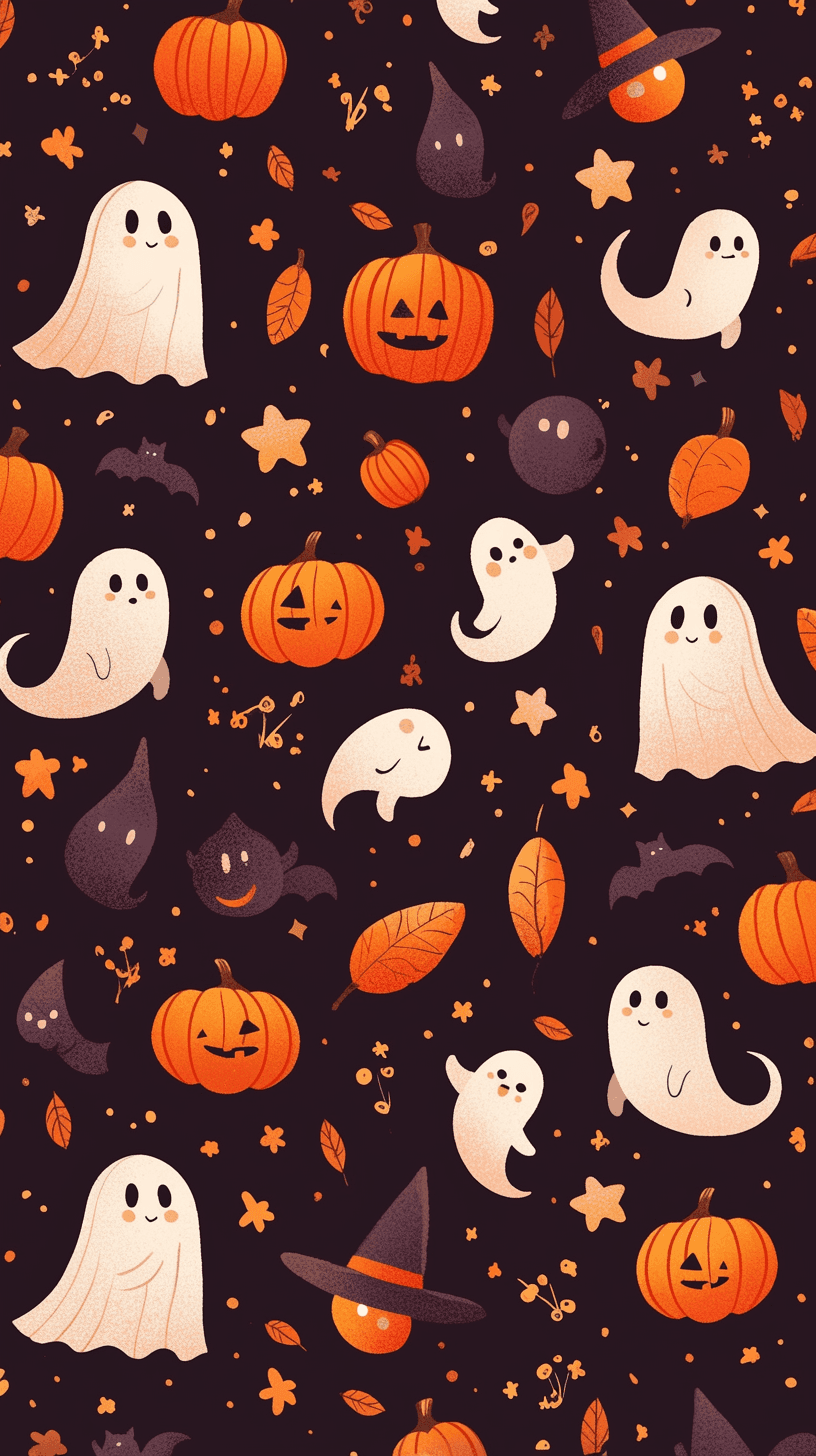 Halloween Ghost 055 original repeating artwork