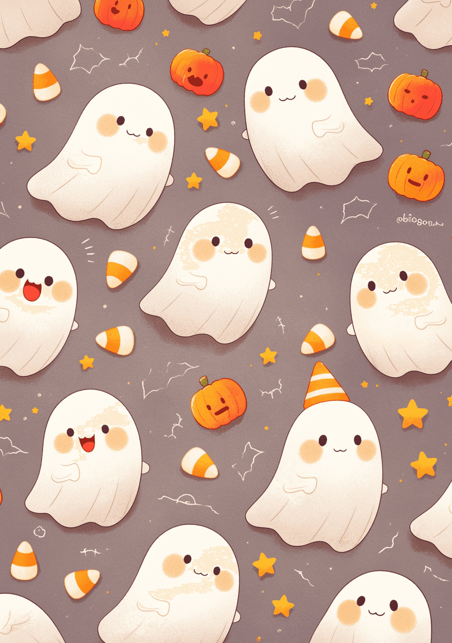 Halloween Ghost 294 original repeating artwork
