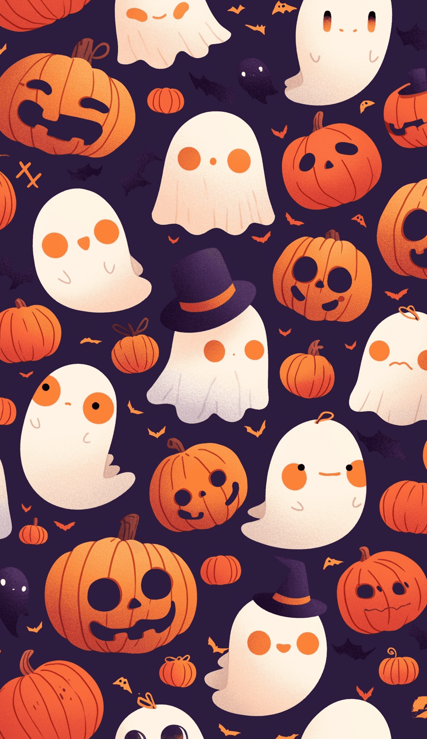 Halloween Ghost 087 original repeating artwork