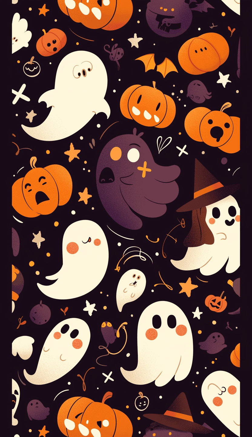 Halloween Ghost 1274 original repeating artwork