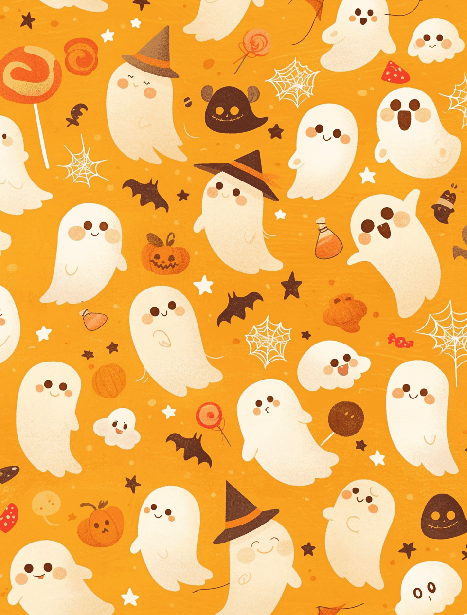 Halloween Ghost 314 original repeating artwork