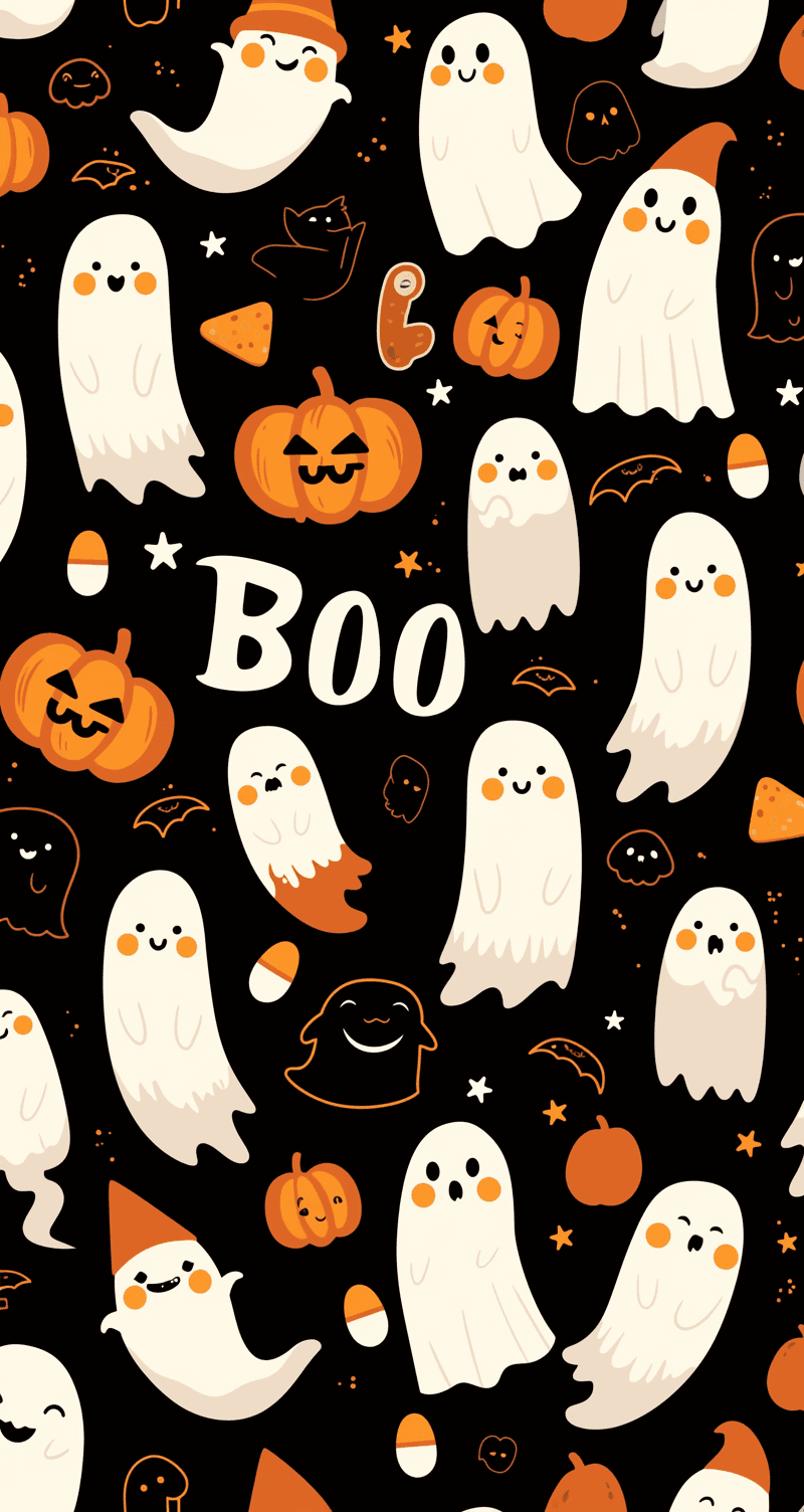 Halloween Ghost 529 original repeating artwork