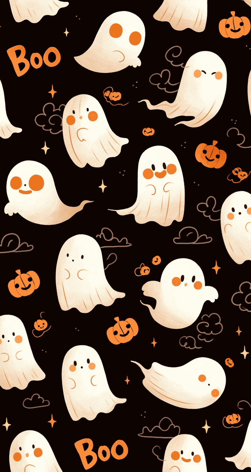 Halloween Ghost 868 original repeating artwork