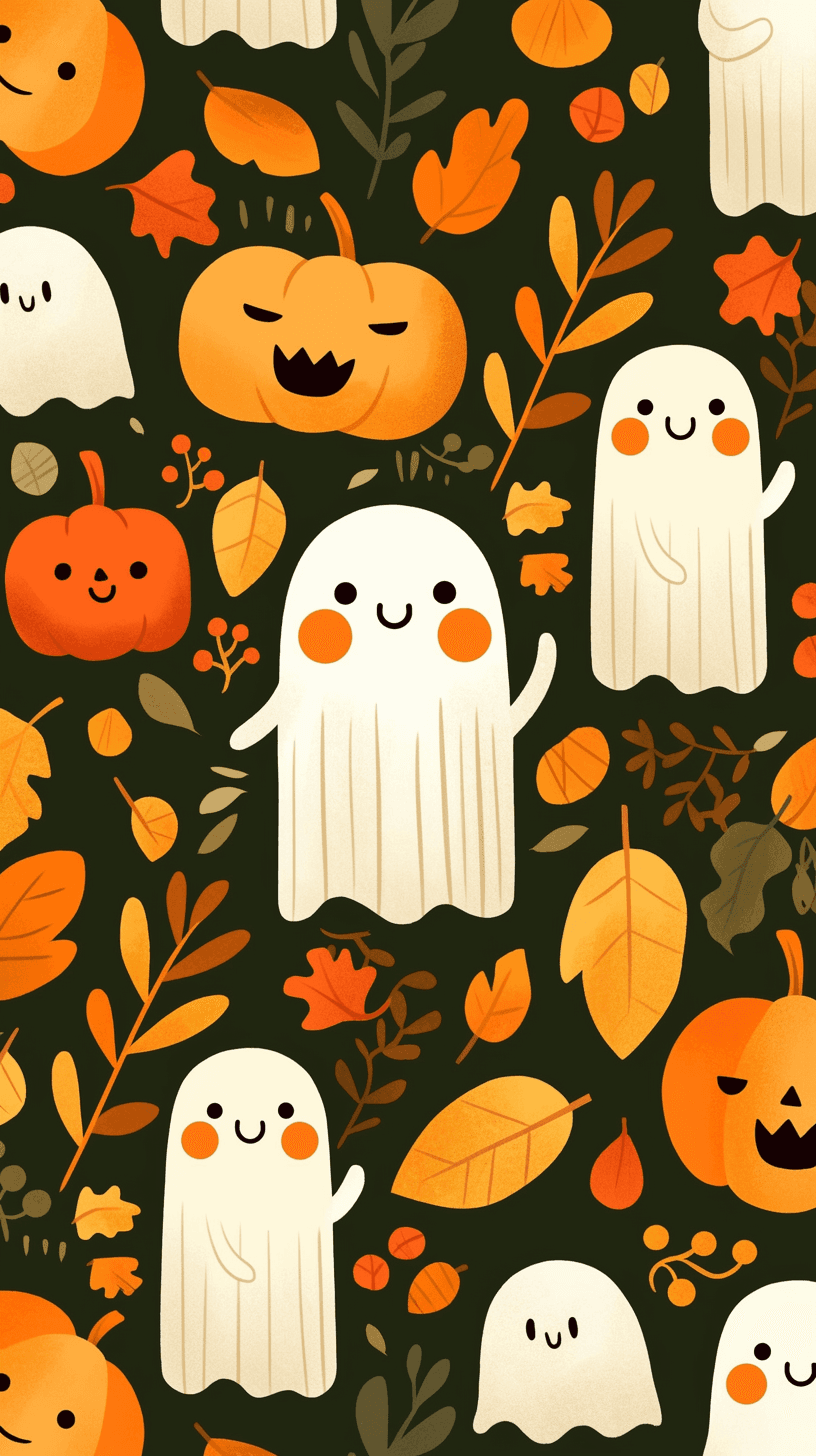Halloween Ghost 375 original repeating artwork