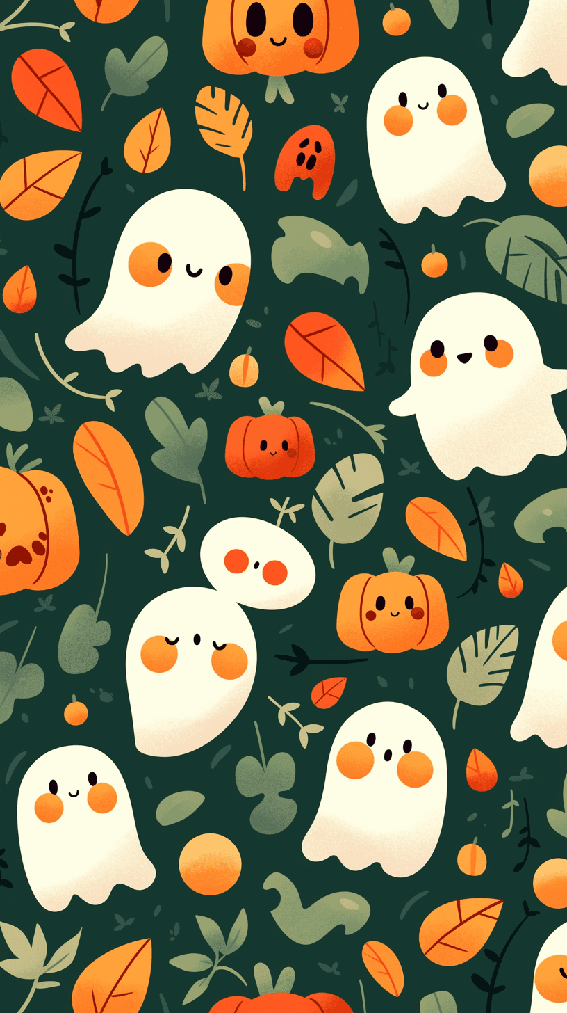 Halloween Ghost 309 original repeating artwork