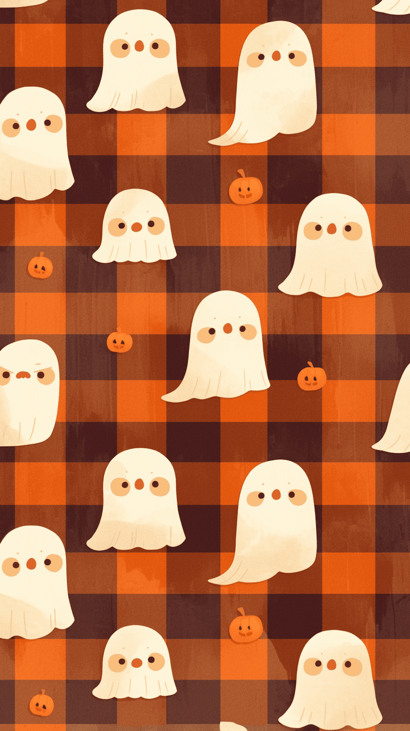 Cute Ghost Pop original repeating artwork