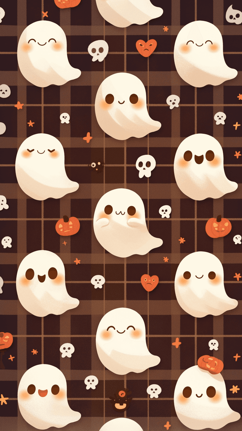 Cute Ghost Session original repeating artwork