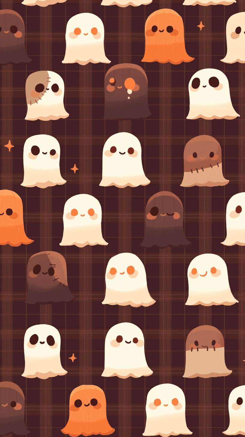 Cute Ghost Team original repeating artwork
