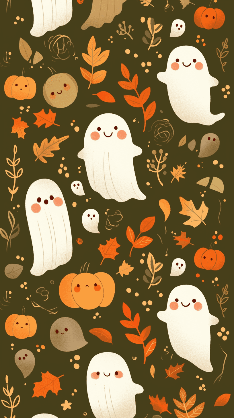 Halloween Ghost Jam original repeating artwork