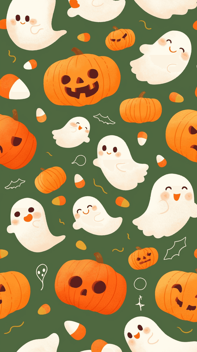Halloween Ghost 904 original repeating artwork