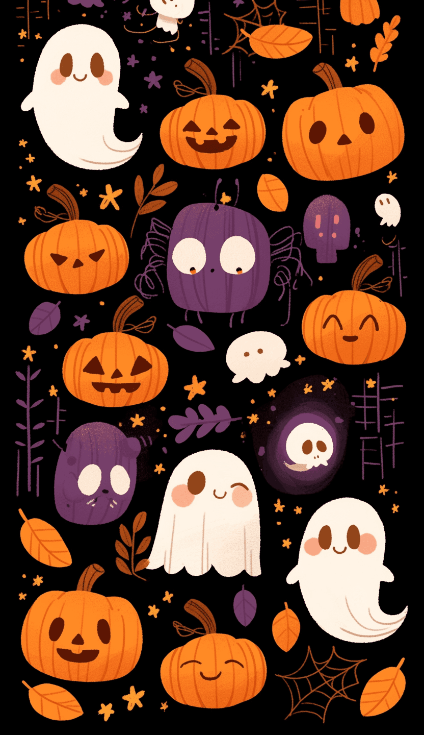 Cute Ghost Collective original repeating artwork