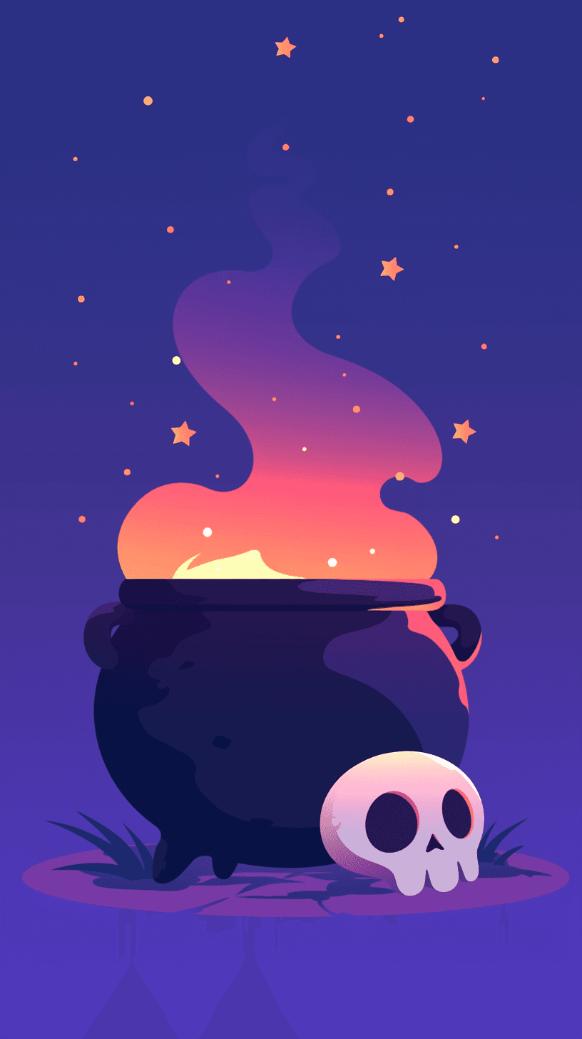 Christmas Skull Crew original repeating artwork