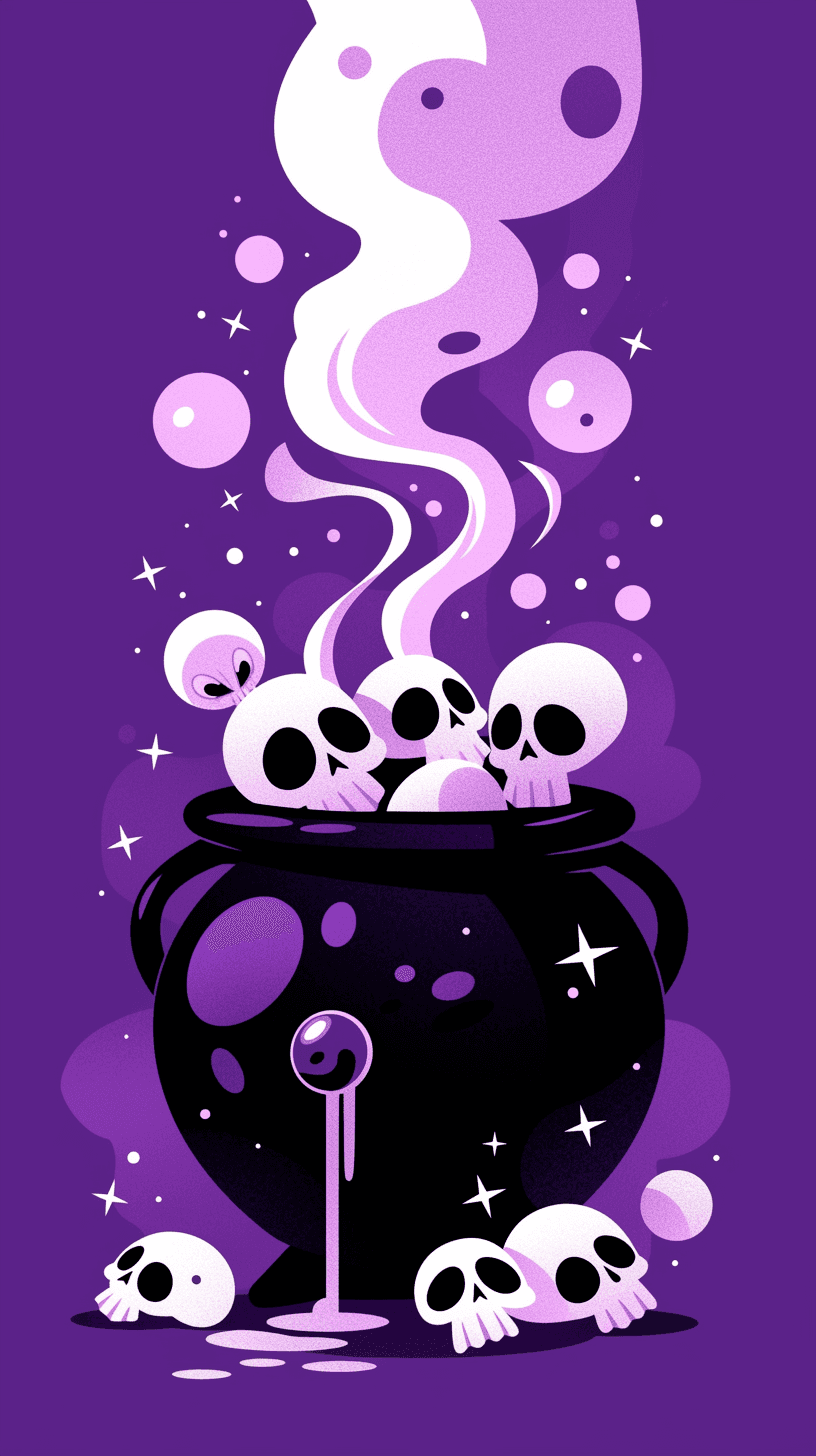 Christmas Skull original repeating artwork