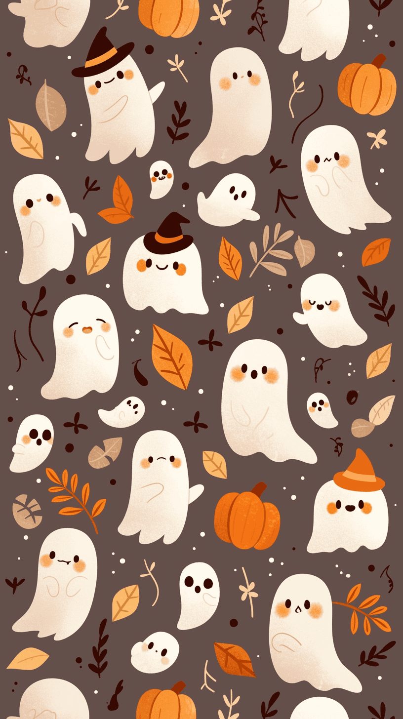 Halloween Ghost 1124 original repeating artwork