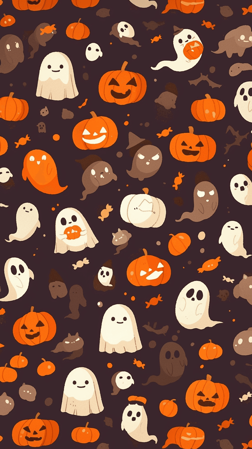 Halloween Ghost 1366 original repeating artwork