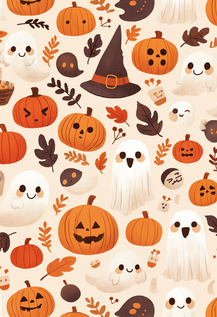 Halloween Ghost 644 original repeating artwork