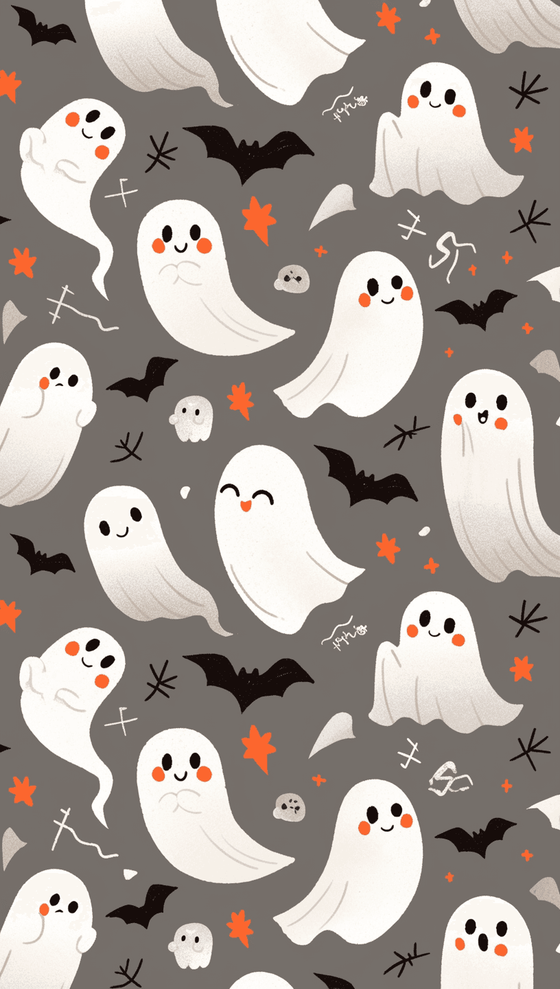 Halloween Ghost 1282 original repeating artwork