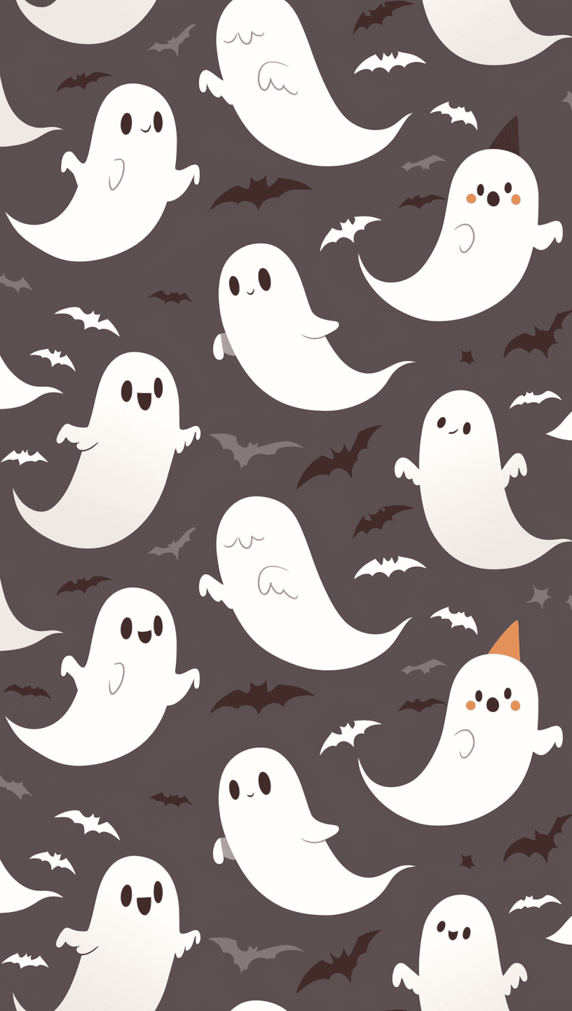 Halloween Ghost 1281 original repeating artwork