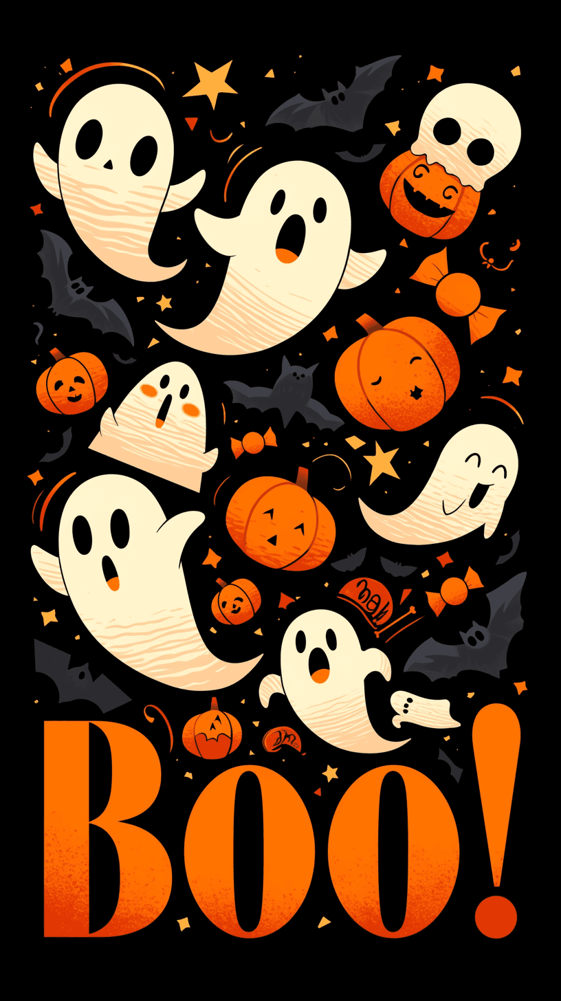 Halloween Ghost 1346 original repeating artwork