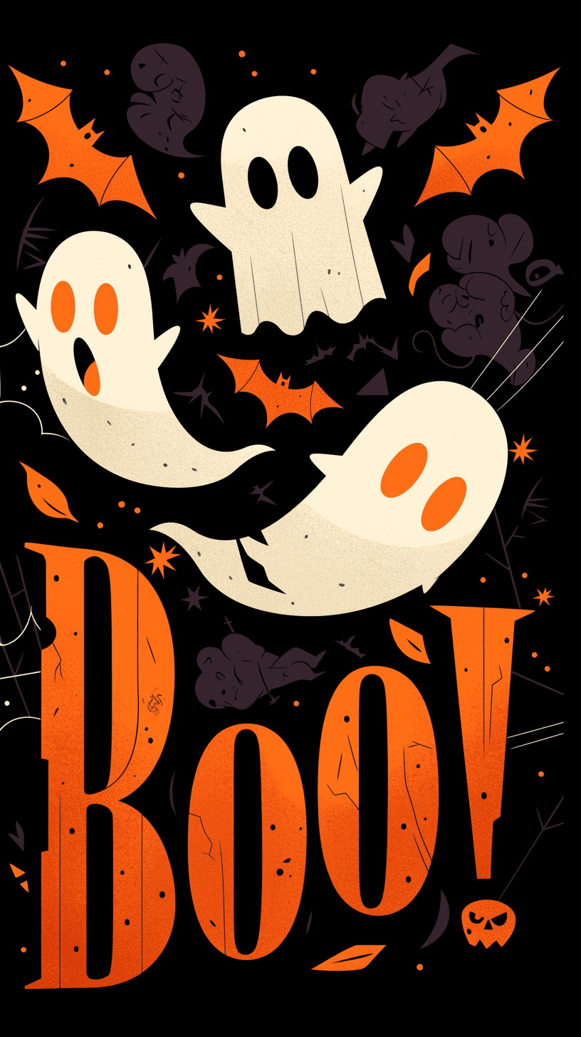Halloween Ghost 1185 original repeating artwork
