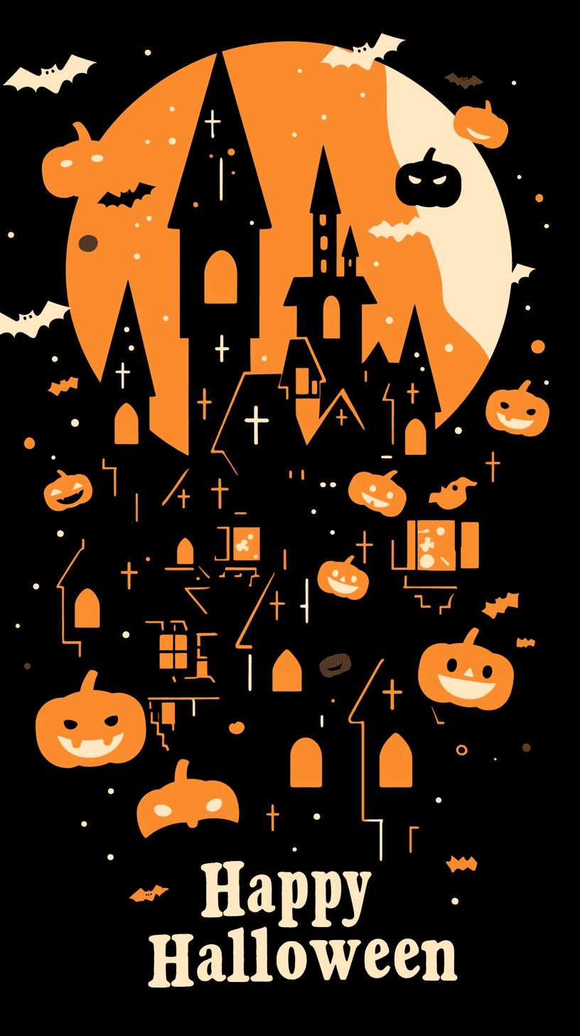 Halloween Pumpkin 406 original repeating artwork