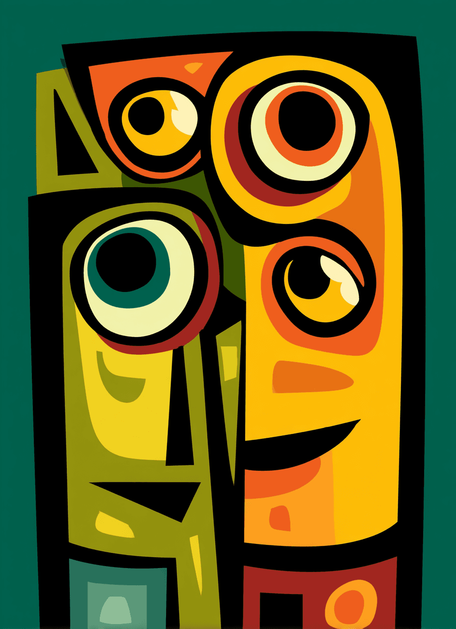 Figure Morning original repeating artwork