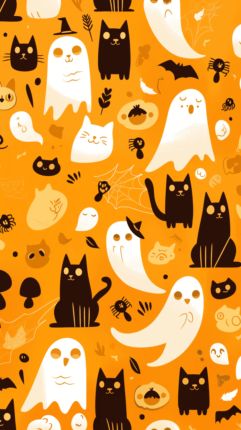 Halloween Ghost 1403 original repeating artwork