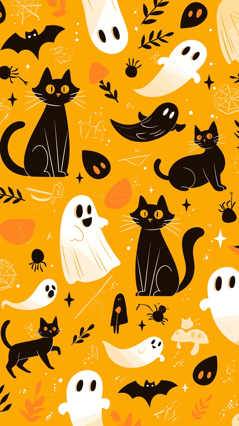 Halloween Pumpkin 405 original repeating artwork