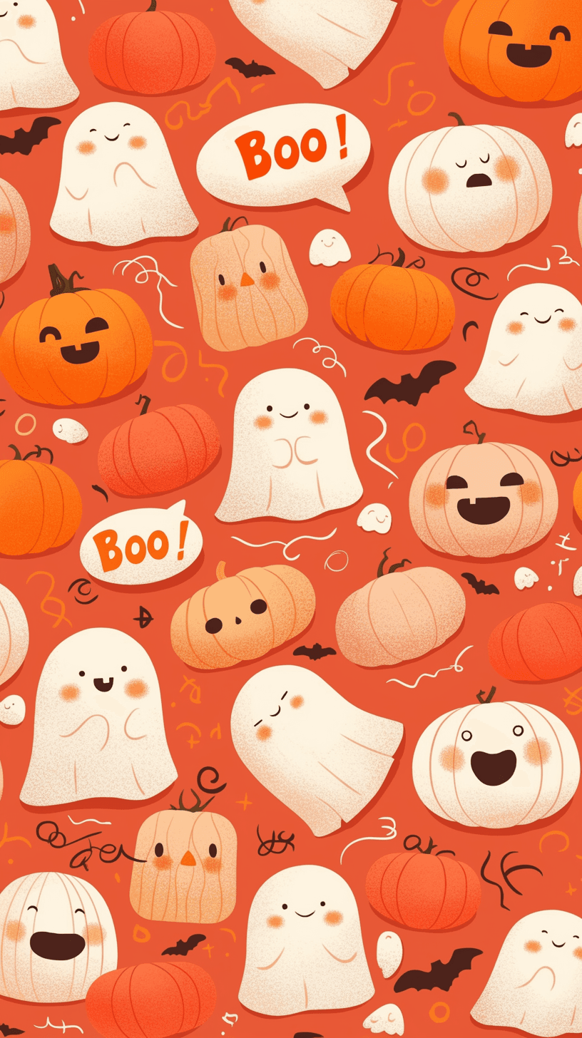 Halloween Ghost 667 original repeating artwork