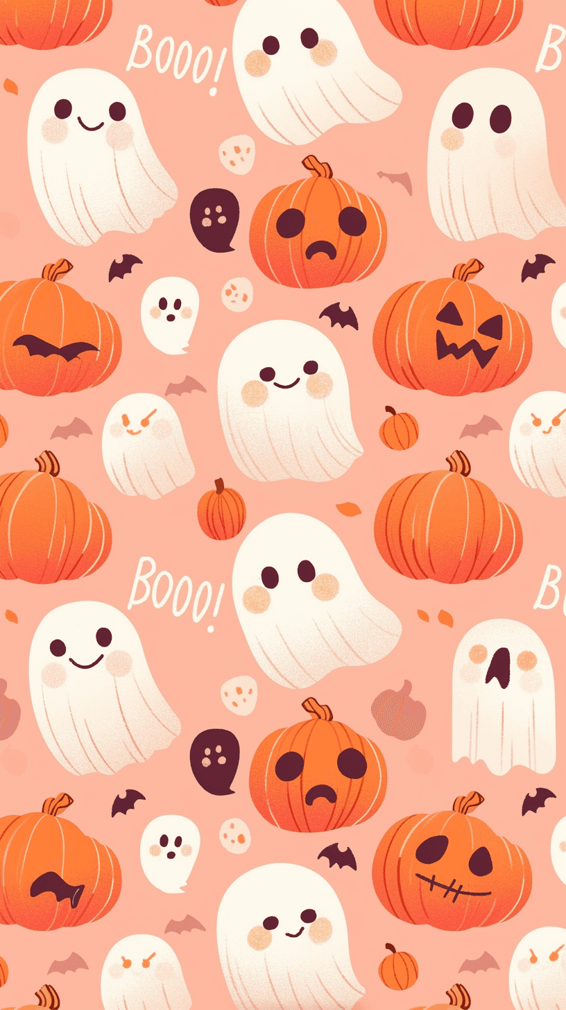 Halloween Ghost 664 original repeating artwork