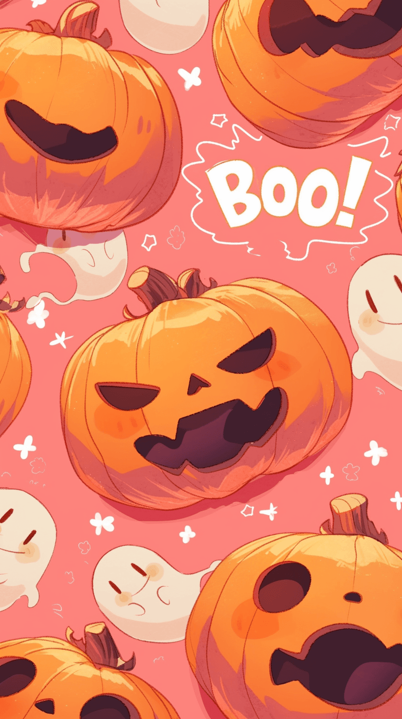 Halloween Pumpkin 395 original repeating artwork